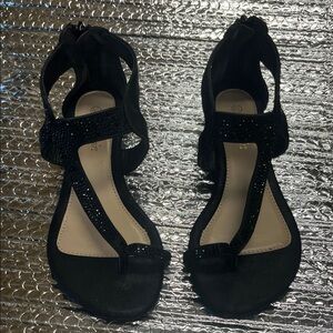 NEW Dreams Pairs Chic Black Strappy Heels